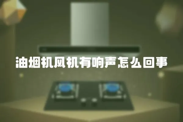 油煙機風機有響聲怎么回事