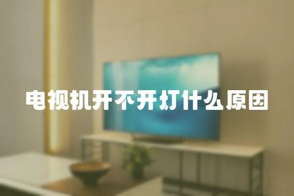 電視機開不開燈什么原因