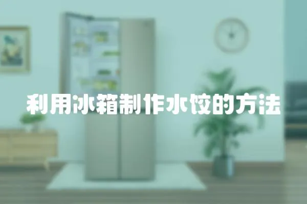 利用冰箱制作水餃的方法