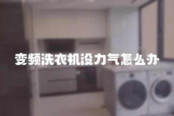 變頻洗衣機沒力氣怎么辦