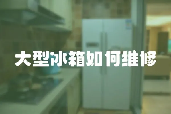 大型冰箱如何維修