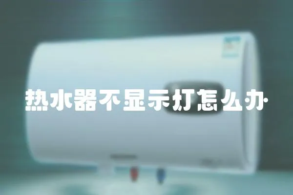 熱水器不顯示燈怎么辦