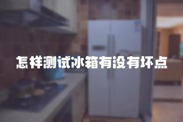 怎樣測試冰箱有沒有壞點(diǎn)
