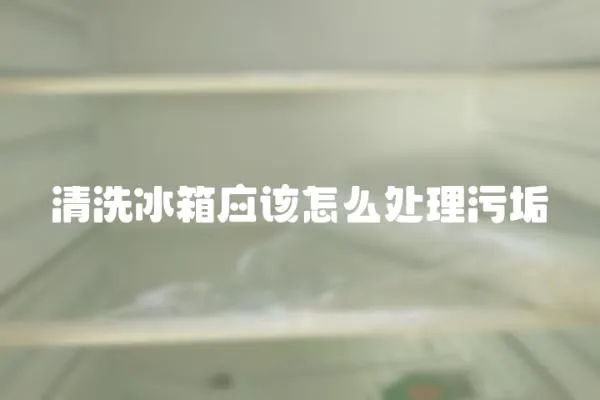 清洗冰箱應該怎么處理污垢