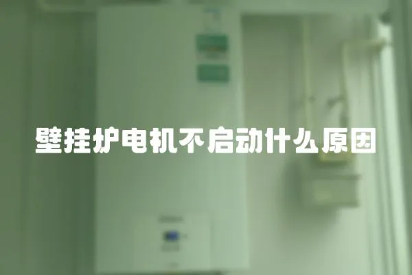壁掛爐電機不啟動什么原因