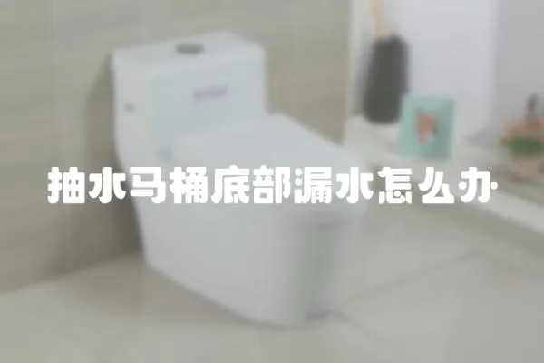 抽水馬桶底部漏水怎么辦