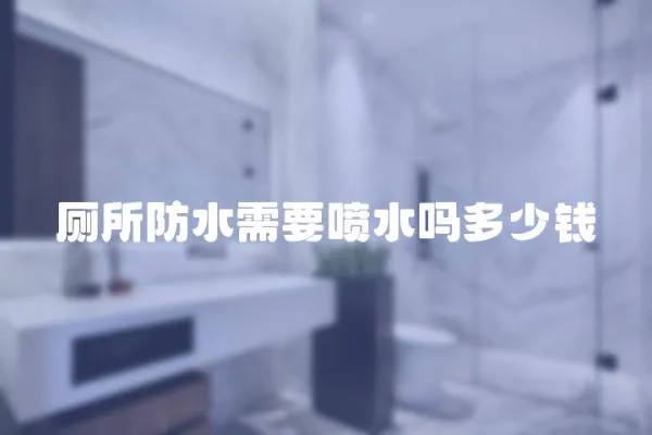 廁所防水需要噴水嗎多少錢
