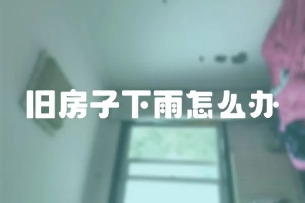舊房子下雨怎么辦