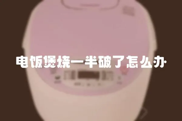 電飯煲燒一半破了怎么辦