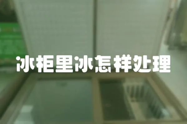 冰柜里冰怎樣處理
