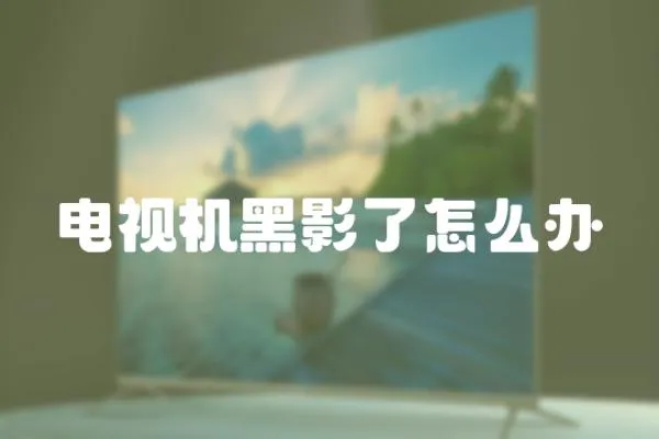 電視機黑影了怎么辦