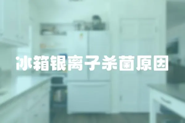 冰箱銀離子殺菌原因