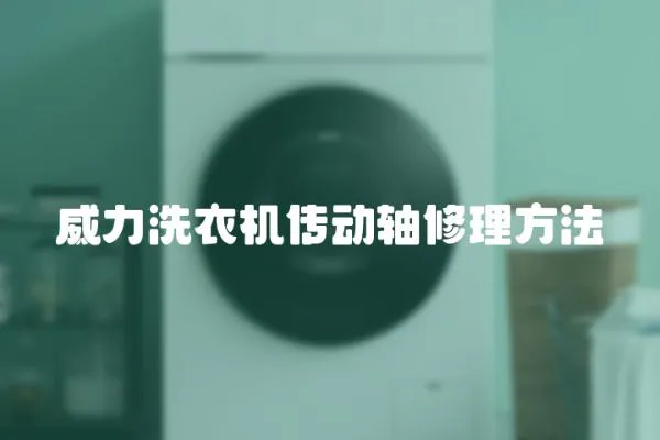 威力洗衣機傳動軸修理方法