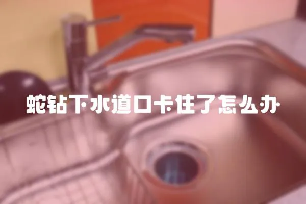 蛇鉆下水道口卡住了怎么辦