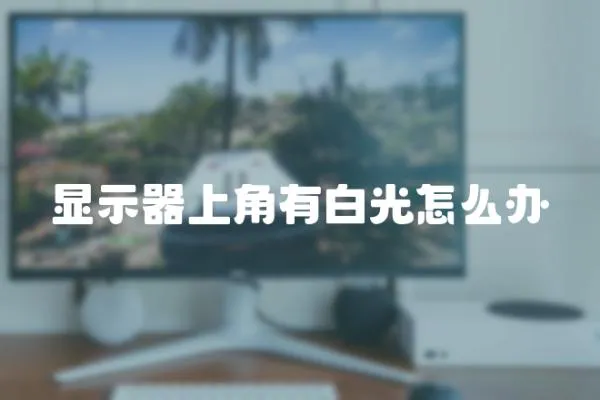 顯示器上角有白光怎么辦