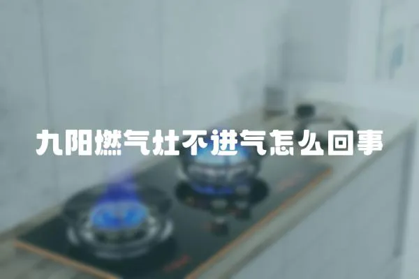 九陽燃氣灶不進氣怎么回事
