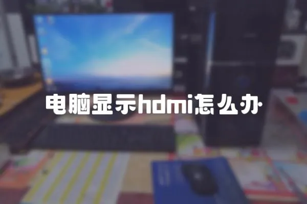 電腦顯示hdmi怎么辦