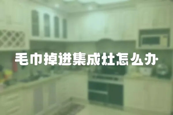 毛巾掉進(jìn)集成灶怎么辦