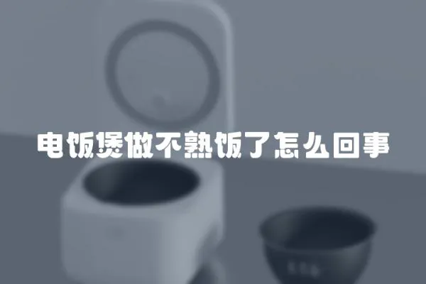 電飯煲做不熟飯了怎么回事