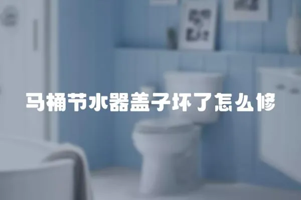馬桶節水器蓋子壞了怎么修