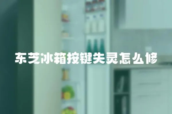 東芝冰箱按鍵失靈怎么修