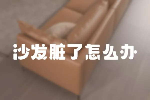 沙發臟了怎么辦