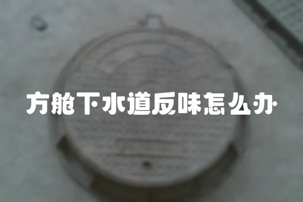方艙下水道反味怎么辦