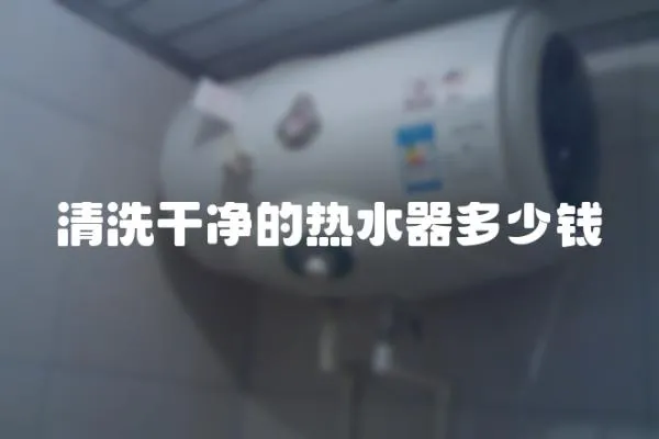 清洗干凈的熱水器多少錢(qián)