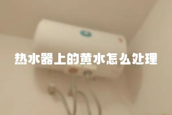 熱水器上的黃水怎么處理