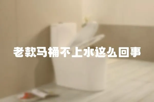 老款馬桶不上水這么回事