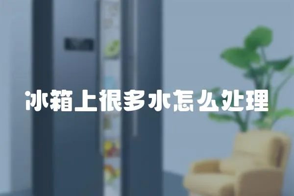 冰箱上很多水怎么處理