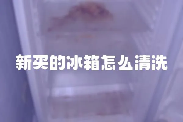 新買的冰箱怎么清洗