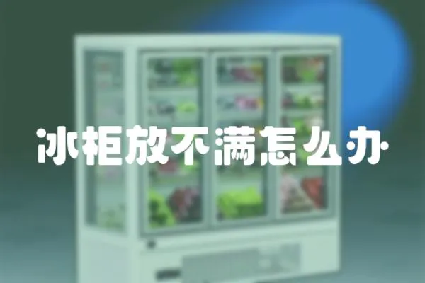冰柜放不滿怎么辦