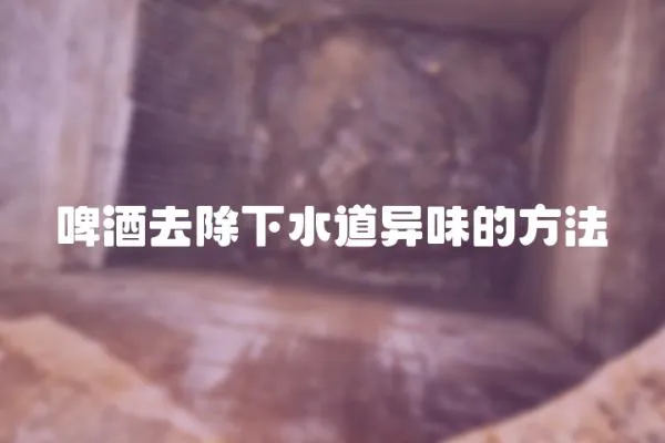啤酒去除下水道異味的方法