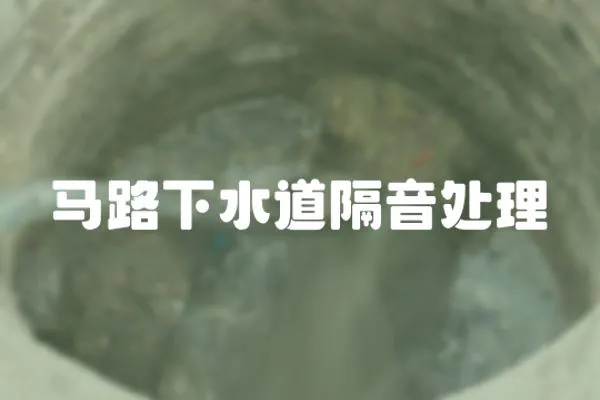 馬路下水道隔音處理