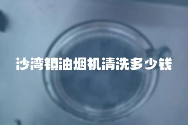 沙灣鎮(zhèn)油煙機清洗多少錢