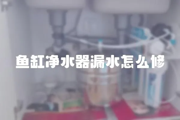 魚(yú)缸凈水器漏水怎么修