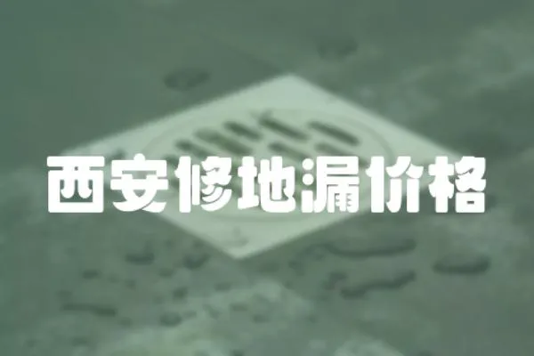 西安修地漏價格