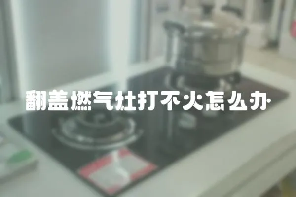 翻蓋燃氣灶打不火怎么辦
