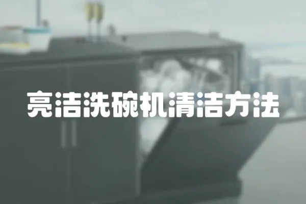 亮潔洗碗機清潔方法