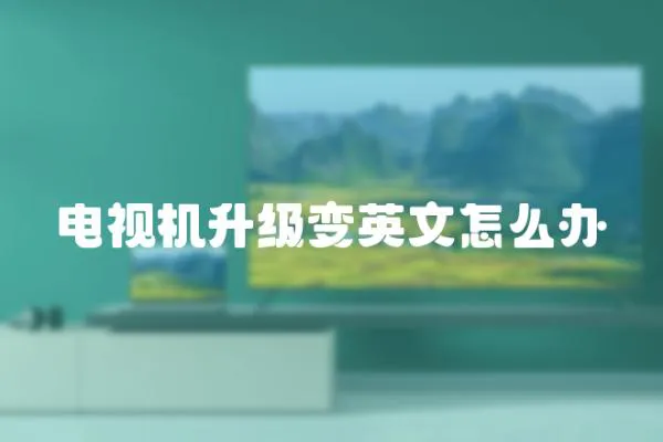 電視機升級變英文怎么辦