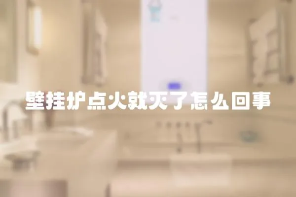 壁掛爐點火就滅了怎么回事