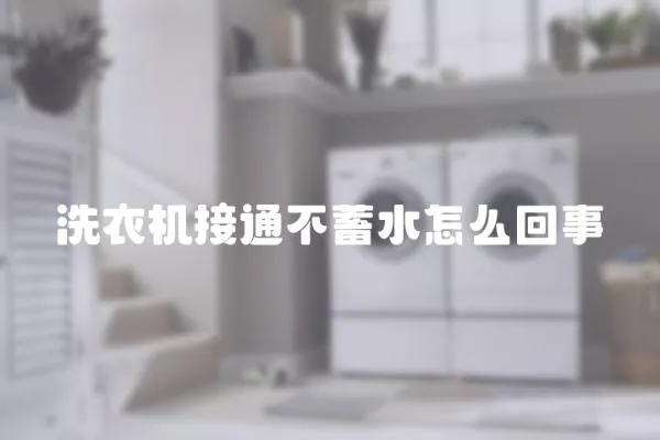 洗衣機接通不蓄水怎么回事