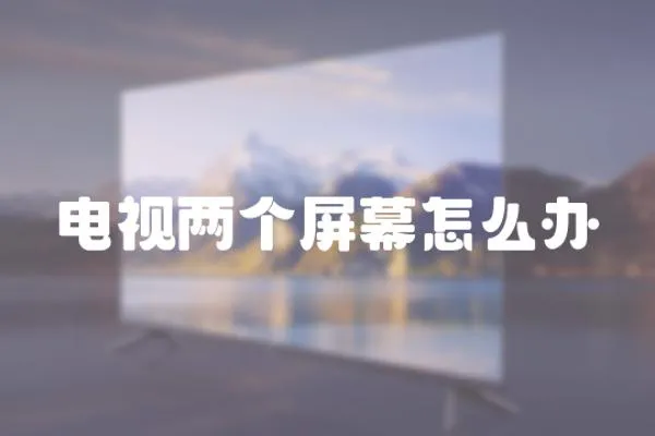 電視兩個屏幕怎么辦