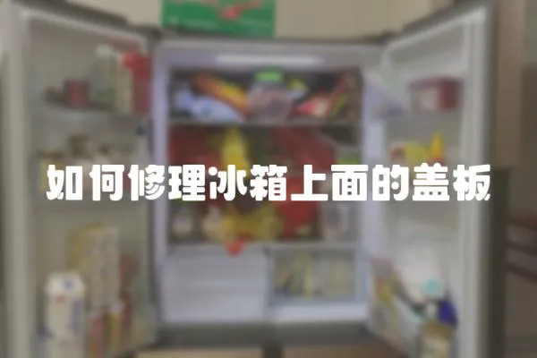 如何修理冰箱上面的蓋板