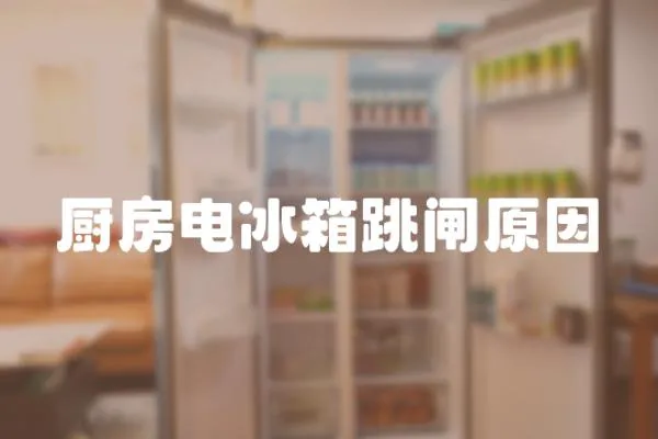 廚房電冰箱跳閘原因