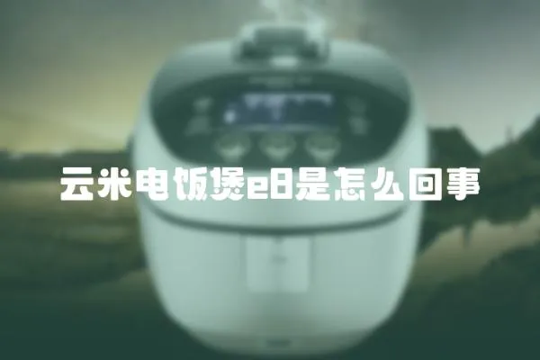 云米電飯煲e8是怎么回事