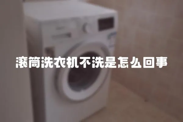 滾筒洗衣機不洗是怎么回事