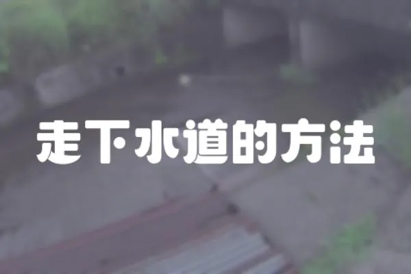 走下水道的方法