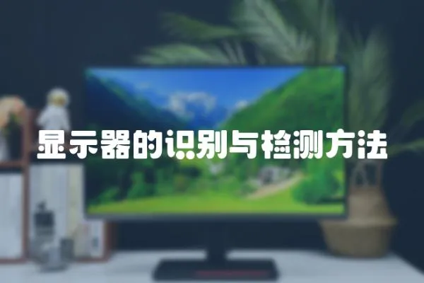顯示器的識別與檢測方法